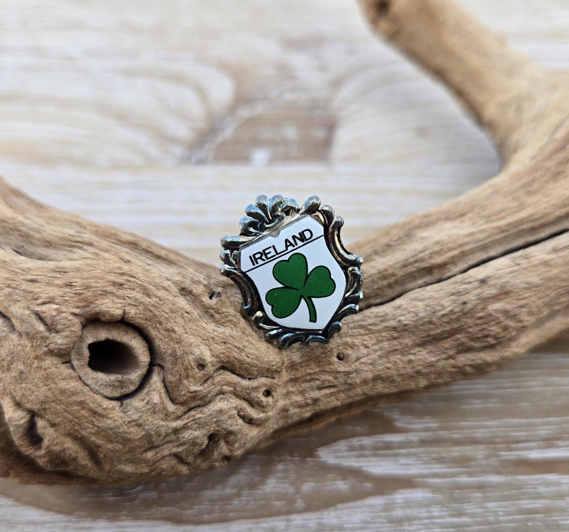 Spilla A Trifoglio Per San Patrizio – Vintage, Strass Verdi, Gioiello Regalo Irlanda