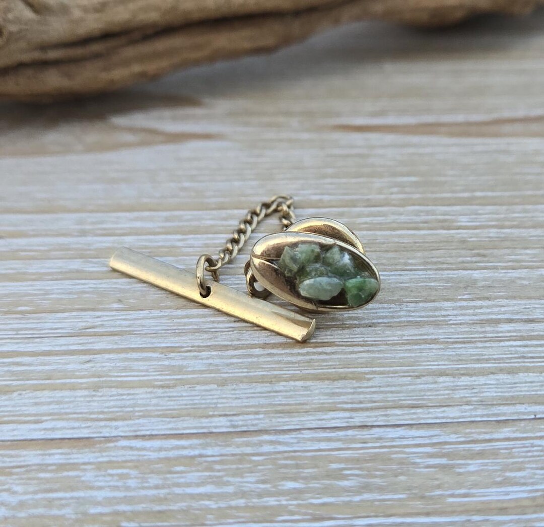 jade tie tack