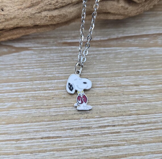 Vintage Snoopy Necklace. Flying Ace. Gift for Dad, Mom, Kids