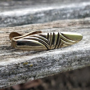 Vintage Gold Tie Clip. Gift For Dad, Groom, Groomsmen, Wedding, Anniversary, Christmas, Birthday, Father&#39;s Day.