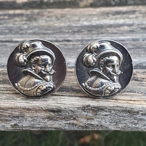 Gemelos vintage de Ponce de León. Regalo para papá, aniversario, cumpleaños, novio o padrino. Mosquetero.