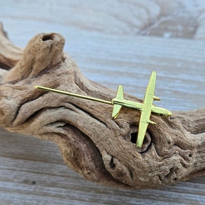 Vintage Flugzeug Pin, Anstecknadel. Geschenk für Papa, Mama, Jubiläum, Geburtstag, Weihnachten. Pilot Geschenk. Bomberjacke