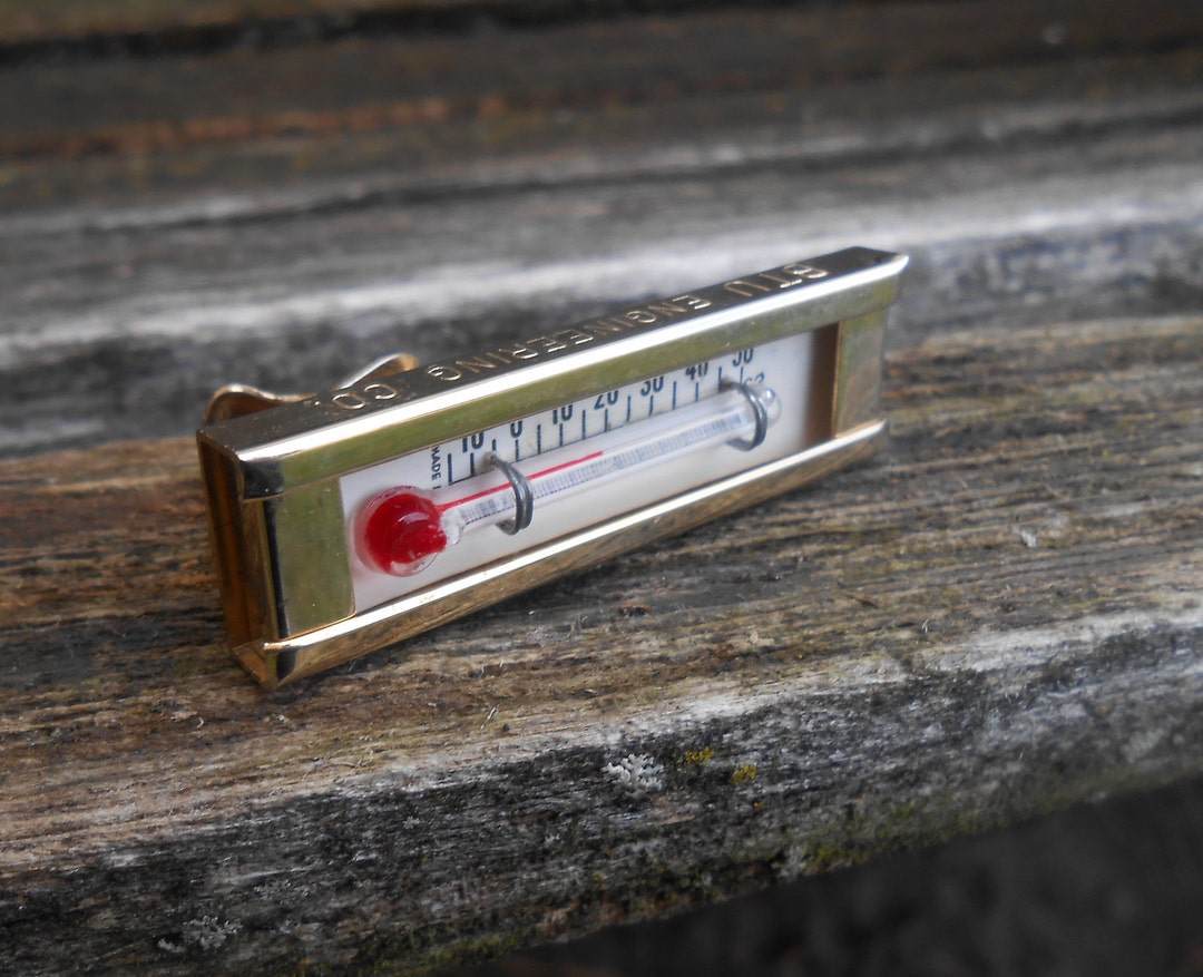 Vintage Thermometer Tie Clip. Gift for Dad Groom Groomsmen Etsy