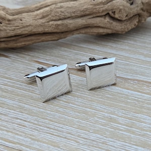 Vintage Silberne Manschettenknöpfe. Geschenk für Papa, Jahrestag, Geburtstag, Bräutigam. Geschenk für Ihn
