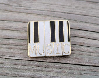 Vintage Piano Music Pin. Anniversary, Gift For Musician, Birthday Gift, Music Gift, Sheet Music Pin