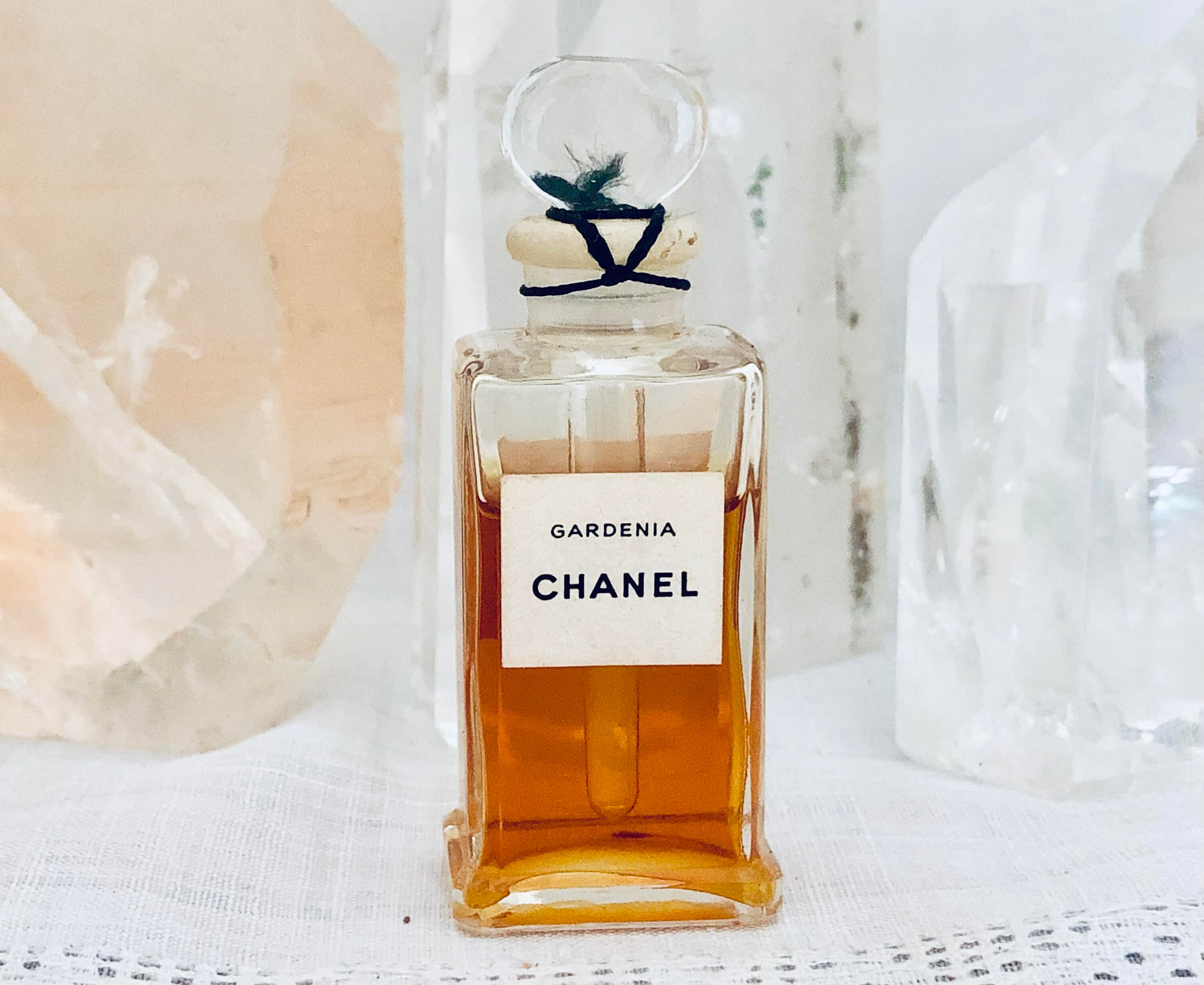 Chanel, Gardénia, Gardenia, 7.5 ml. or 0.25 oz. Flacon, Parfum Extrait,  1925, 1930, Paris, France ..