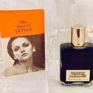 Revlon, Ultima Perfume Oil, 30 ml. or 1 oz. Flacon, Pure Perfumed Oil, 1961, New York, NY .. image 4