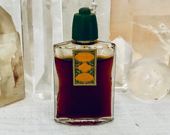 Coty,  Emeraude, 'Emerald', 7.5 ml. or 0.25 oz. Flacon, Parfum Extrait, 1946, 1955, Paris, France ..