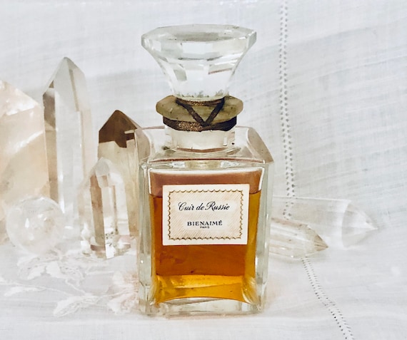 Bienaimé, Bienaime, Cuir de Russie, 'Russian Leather', 60 ml. or 2 oz. Flacon, Parfum Extrait, 1935, Paris, France ..