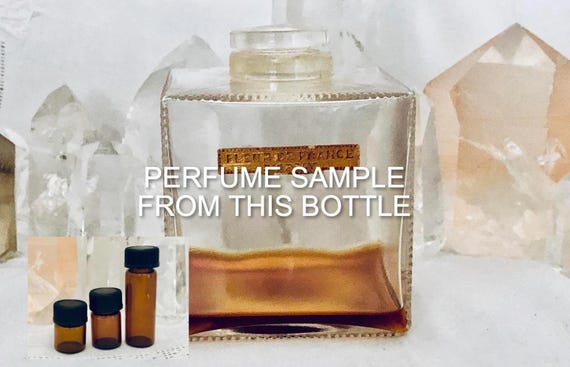 SAMPLE ..   D’Orsay, Fleurs de France, 'Flowers of France', 1/2 ml. DECANTED SAMPLE from Flacon, Parfum Extrait, 1919, Lalique, Paris, Franc