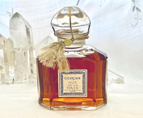 Guerlain, Rue de la Paix, 'Peace Street', 250 ml. or 8.5 oz. Flacon, Parfum Extrait, Baccarat, ‘Etiquette Laurier’ 1908, 1955, Paris, France