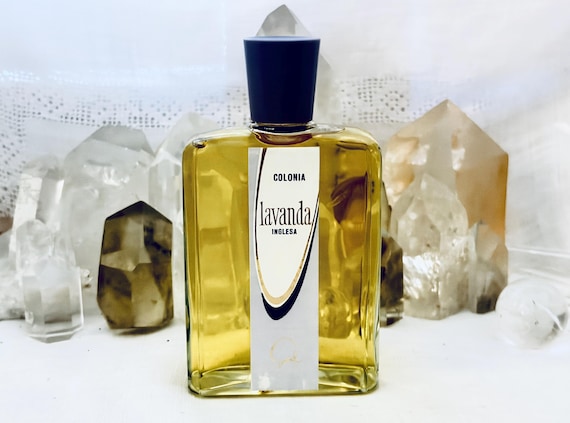 Gal of Madrid, Lavanda Inglesa, English Lavender, 100 ml. or 3.4 oz. Flacon, Agua de Tocador, Toilet Water, 1950, Barcelona, Spain ..