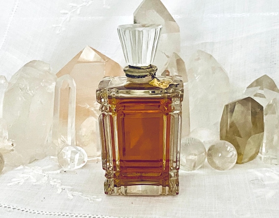 Coty, Le Vertige, 'Dizzy', 'Vertigo', 60  ml. or 2.11  oz. Flacon, Parfum Extrait, Baccarat Model, 1906, 1940, Paris, France ..
