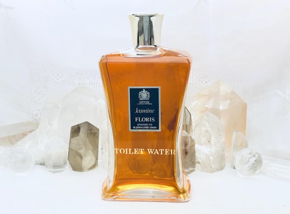 Floris, Jasmine, 200 ml. or 7 oz. Flacon, Toilet Water, By Appointment to the Queen, 1919, 1970, London, England ..