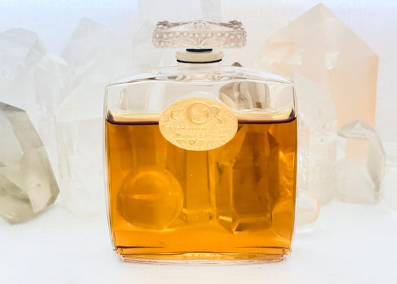 Coty, L'Or, 'Gold', 48 ml. or 1.6 oz. Flacon, Parfum Extrait, Lalique, 1913, 1930, Paris, France ..