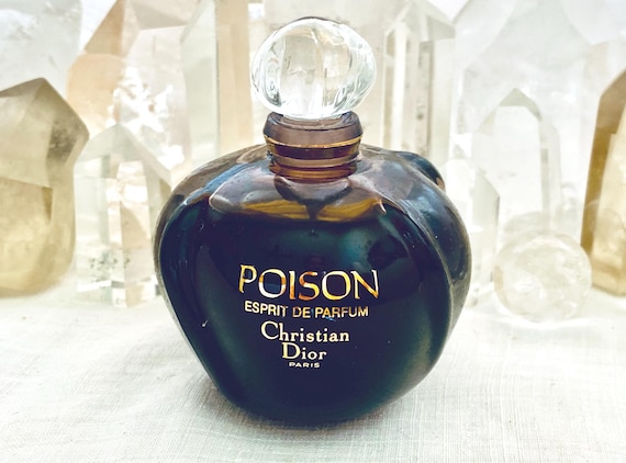 Christian Dior, Poison, 30 ml. or 1 oz. flacon, Parfum Extrait, 1985, Paris, France ..