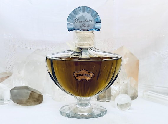 Guerlain, Shalimar, 80 ml. or 2.81 oz. Flacon, Parfum Extrait, Flacon Chauvre Souris,  1923, 1960, Paris, France ..