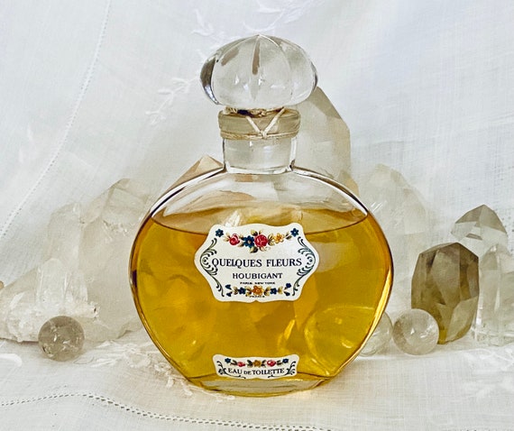 Houbigant, Quelques Fleurs, 'Some Flowers', 250 ml. or 8.5 oz. Flacon, Eau de Toilette, 1913, 1950, Paris, France, New York, NY  ..