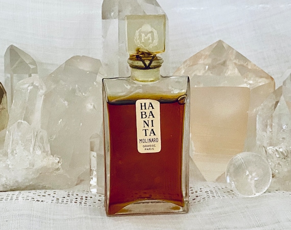 Molinard, Habanita, Tabac, 27 ml. or 0.9 oz. Flacon, Parfum Extrait, 1921, 1940, Paris, France ..