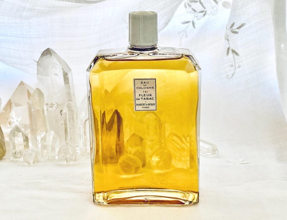 Robert d'Avray, Fleurs de Tabac, Tobacco Flowers, 500 ml. or 16.59 oz. Flacon, Eau de Cologne, 1945, Paris, France ..