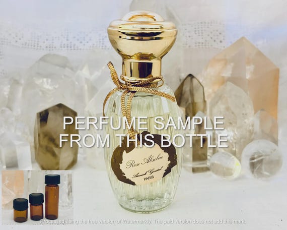 SAMPLE ... Annick Goutal, Rose Absolue, DECANTED SAMPLE from Flacon, Eau de Parfum, 1984, Paris, France ..