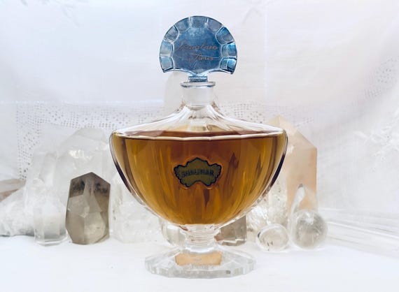Guerlain, Shalimar, 80 ml. or 2.81 oz. Flacon, Parfum Extrait, Flacon Chauvre Souris, Presentation Avion, 1923, 1955, Paris, France ..