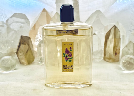 Gellé Frères, Gelle Brothers, Lilas, Lilac, 60 ml. of 2 oz. Flacon, Eau de Cologne, 1921, 1940, Paris, France