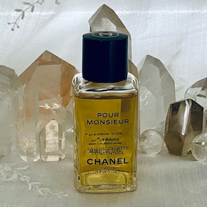 Chanel, Pour Monsieur, For Men, 100 ml. or 3.4 oz. Flacon, Eau de Toilette Concentrée, 1955, 1969, Paris, France ..