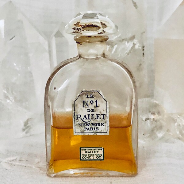 SAMPLE .. Rallet, Le No. 1, DECANTED SAMPLE from Flacon, Parfum Extrait, 1920, Paris, France ..