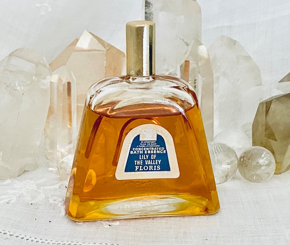 Floris, Lily of the Valley, 60 ml. or 2 oz. Flacon, Concentrated Bath Essence, 1847, 1970, London, England ..