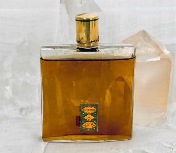 Coty, Emeraude, 'Emerald', 48 ml. or 1.6 oz. Flacon, Parfum Extrait, 'Essence', 1921, Paris, France ..