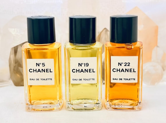 Chanel, No. 5, No. 22, or No. 19, 30 ml. or 1 oz. Flacons, Eau de Toilette, 1921, 1960, Paris, France ..