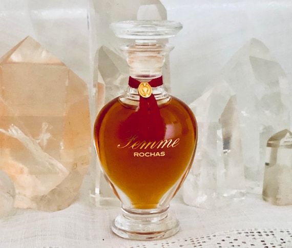 Marcel Rochas, Femme, 'Woman', Soft Leather, 15 ml. or 0.5oz. Flacon, Parfum Extrait, 1943, 1989, Paris, France ..