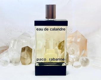 Paco Rabanne, Calandre, Eau de Calandre, 120 ml. or 4 oz. Flacon, Eau de Toilette, 1969, Paris, France ..