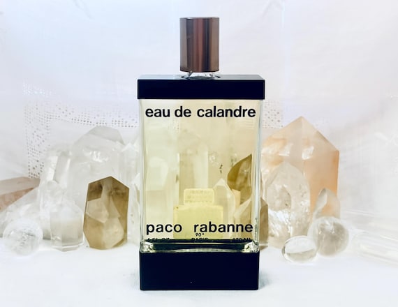 Paco Rabanne, Calandre, Eau de Calandre, 120 ml. or 4 oz. Flacon, Eau de Toilette, 1969, Paris, France ..