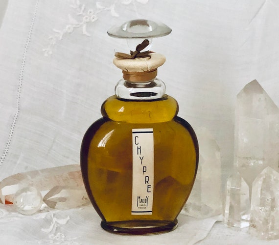 Maudy, Chypre, 'Cyprus', 200 ml. or 6.76 oz. Flacon, Parfum Extrait, 1930, Paris, France ..