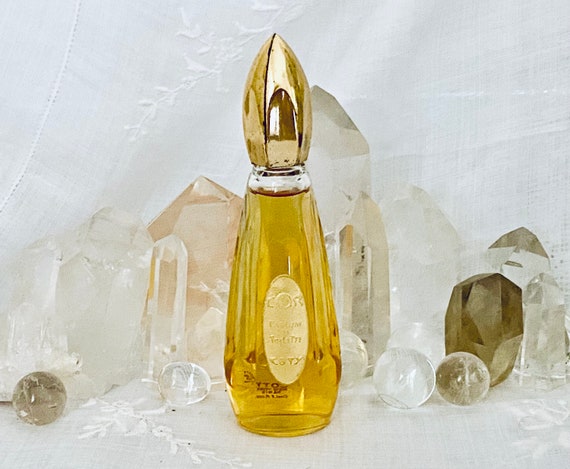 Coty, L'Or, 60 ml. or 2 oz. Flacon, Parfum de Toilette, Lalique, 1913, 1965, Paris, France ..