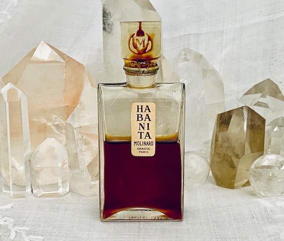 Molinard, Habanita, Tabac, 27 ml. or 0.9 oz. Flacon,  Parfum Extrait, 1921, 1954, Paris, France ..