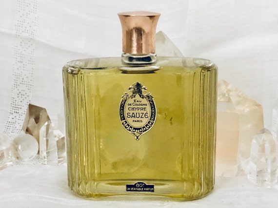 Sauzé Fréres, Sauze Brothers, Chypre, 'Cyprus', Eau de Cologne, 415 ml. or 14 oz. Flacon, ‘Un Veritable Parfum’, 1915, Paris, France ..