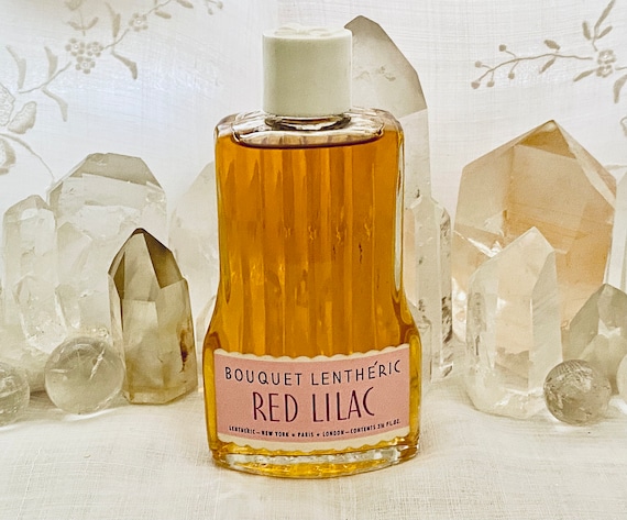 Lenthéric, Lentheric, Red Lilac, 100 ml. or 3.5 oz. Flacon, Bouquet Lenthéric, Eau de Toilette, 1958, Paris, France ..