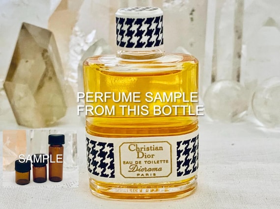 SAMPLE .. Christian Dior, Diorama, DECANTED SAMPLE from Flacon, Eau de Toilette, 1948, 1960, Paris, France ..