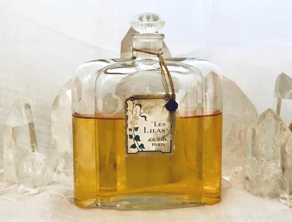 Lubin, Les Lilas, 'Lilac', 200 ml. or 6.76 oz. Flacon, Parfum Extrait, Verrières Julien Viard, 1926, Paris, France