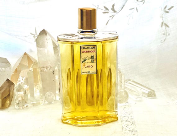 Ciro, Surrender, 240 ml. or 8 oz. Flacon, Eau de Cologne, 1932, 1950, Paris, France ..