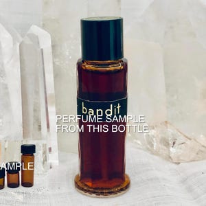SAMPLE .. Robert Piguet, Bandit, Leather, DECANTED SAMPLE from Flacon, Parfum Extrait, 1944, Paris, France ..
