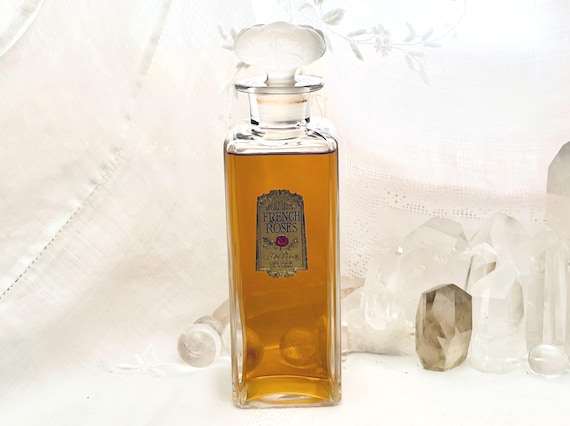Mellier Co., French Roses, 270 ml. or 9 oz. Flacon, Parfum Extrait, 1865, 1905, St. Louis, Missouri, USA ..