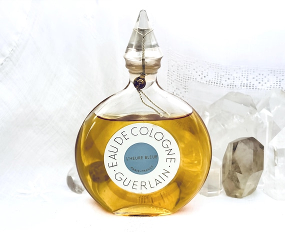 Guerlain, L'Heure Bleue, 'The Blue Hour', 90 ml. or 3 oz. Flacon, Eau de Cologne, Flacon Montre, 1912, 1970, Paris, France ..