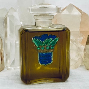 Gueldy, Fougère de la Couronne, Ferns of the Couronne, 30 ml. or 1 oz. Flacon, Parfum Extrait, 1910, 1940, Paris, France ..