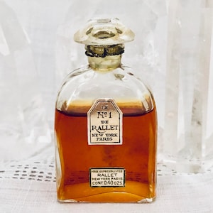 Rallet, Le No. 1, 12 ml. or 0.4 oz. Flacon, Parfum Extrait, 1920, Paris, France ..