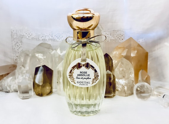 Annick Goutal, Rose Absolue, 100 ml. or 3.5 oz. Flacon, Eau de Parfum, Spray, 1984, Paris, France ..