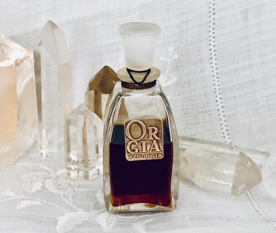 Myrurgia, Orgia, 'Orgy', 30 ml. of 1 oz. Flacon, Parfum Extrait, 1922, 1970, Barcelona, Spain ..